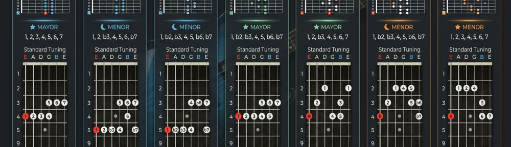 los modos de la guitarra